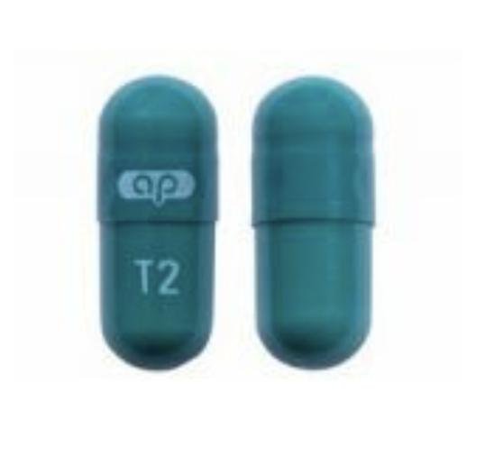 Pill ap T2 Green Capsule/Oblong is Tolterodine Tartrate Extended-Release