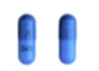 Pill Logo ^ 045 Blue Capsule/Oblong is Tizanidine Hydrochloride