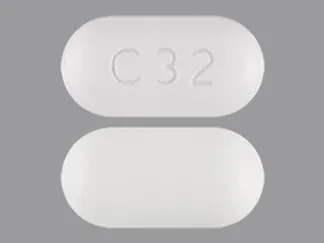 Pill C32 White Capsule/Oblong is Febuxostat