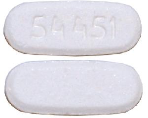 Pill 54 451 White Capsule/Oblong is Everolimus