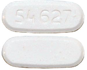Pill 54 627 White Capsule/Oblong is Everolimus