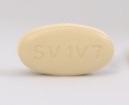 Pill Imprint SV 1V7 (Rukobia 600 mg)