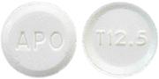 Tetrabenazine 12.5 mg APO T12.5