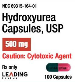 Pill LP 164 LP 164 Green & Pink Capsule/Oblong is Hydroxyurea