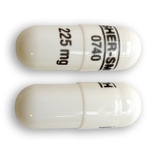 Pill UPSHER-SMITH 0740 225mg White Capsule/Oblong is Propafenone Hydrochloride Extended-Release