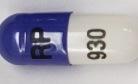 Pill RP 930 Blue & White Capsule-shape is Methylphenidate Hydrochloride Extended-Release