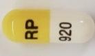 Pill RP 920 Yellow & White Capsule/Oblong is Methylphenidate Hydrochloride Extended-Release