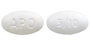 Amlodipine besylate and atorvastatin calcium 5 mg / 10 mg APO 5/10