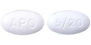 Amlodipine besylate and atorvastatin calcium 5 mg / 20 mg APO 5/20