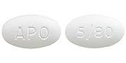 Amlodipine besylate and atorvastatin calcium 5 mg / 80 mg APO 5/80