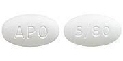 Amlodipine besylate and atorvastatin calcium 5 mg / 80 mg APO 5/80