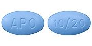 Amlodipine besylate and atorvastatin calcium 10 mg / 20 mg APO 10/20
