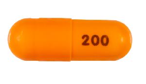 Pill 200 Orange Capsule-shape is Mexiletine Hydrochloride