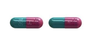 Pill H 166 Green & Pink Capsule/Oblong is Lansoprazole Delayed-Release