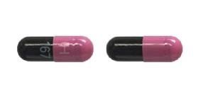 Pill H 167 Pink Capsule/Oblong is Lansoprazole Delayed-Release