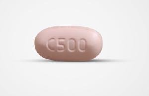 Pill C500 Peach Capsule/Oblong is Capecitabine