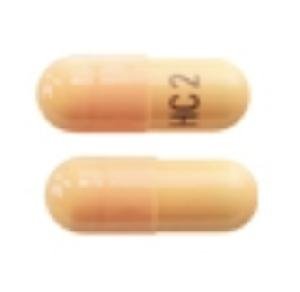 Pill HC2 Peach & White Capsule-shape is Dofetilide