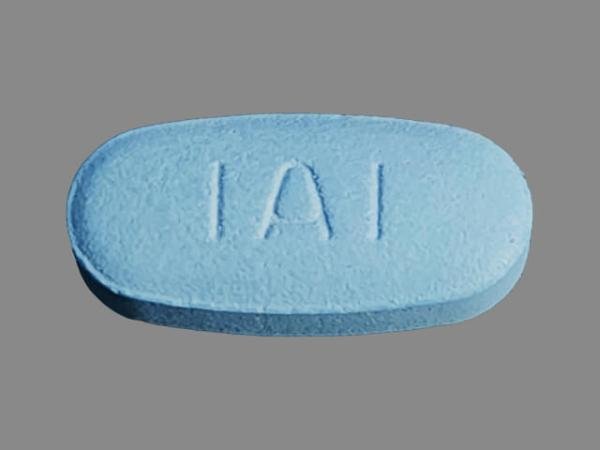 Pill 1A1 Blue Capsule/Oblong is Sildenafil Citrate