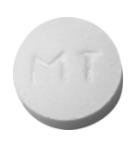 Pill MT White Round is Toremifene Citrate