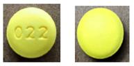 Pill 022 Yellow Round is Potassium Chloride Extended-Release