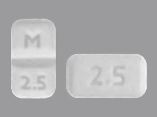 Midodrine hydrochloride 2.5 mg M 2.5 2.5