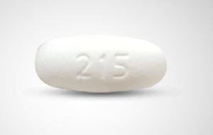 Pill LS 215 White Oval is Fenofibrate