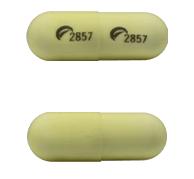 Pill Logo 2857 Logo 2857 White Capsule-shape is Pregabalin