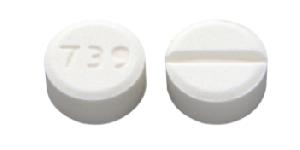 Pill 739 White Round is Midodrine Hydrochloride