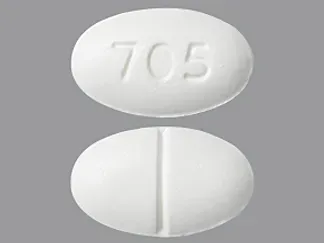 Pill 705 White Oval is Enalapril Maleate