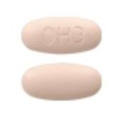 Pill OH3 Pink Oval is Hydrochlorothiazide and Olmesartan Medoxomil