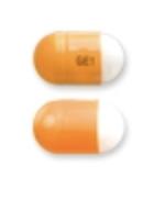 Pill GE1 Yellow & White Capsule/Oblong is Diltiazem Hydrochloride Extended-Release