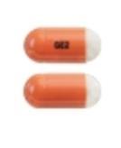 Pill GE2 Orange & White Capsule/Oblong is Diltiazem Hydrochloride Extended-Release