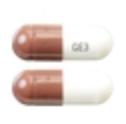 Pill GE3 Brown & White Capsule/Oblong is Diltiazem Hydrochloride Extended-Release