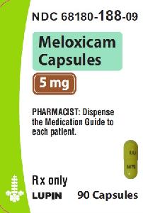 Pill LU M76 Yellow Capsule/Oblong is Meloxicam