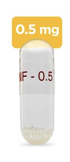 Pill INF-0.5 Clear Capsule-shape is Alkindi Sprinkle