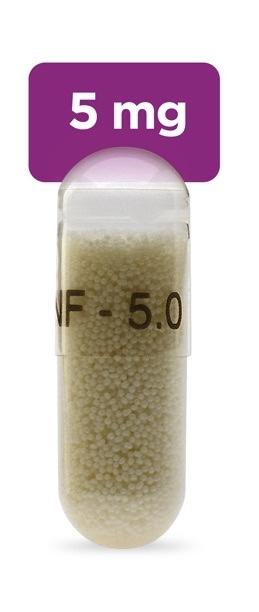 Pill INF-5.0 Clear Capsule/Oblong is Alkindi Sprinkle