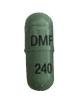 Pill DMF 240 Green Capsule/Oblong is Dimethyl Fumarate Delayed-Release