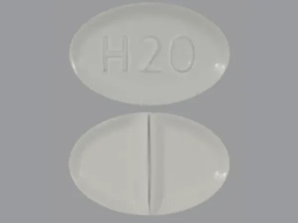 Pill H20 White Oval is Hydrocortisone
