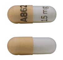 Pill A862 15 mg Yellow & White Capsule-shape is Methylphenidate Hydrochloride Extended-Release