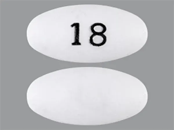 Pill 18 White Oval is Pantoprazole Sodium Delayed Release