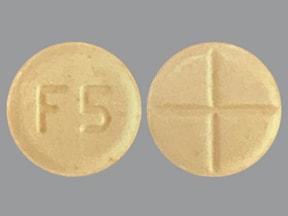 Pill F5 Yellow Round is Amphetamine and Dextroamphetamine