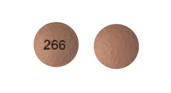 Pill 266 Pink Round is Hydromorphone Hydrochloride Extended-Release