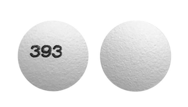 Pill 393 White Round is Venlafaxine Hydrochloride Extended-Release