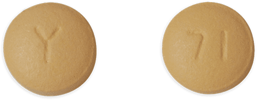 Pill Y 71 Yellow Round is Sirolimus