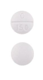 Pill C 150 White Round is Midodrine Hydrochloride