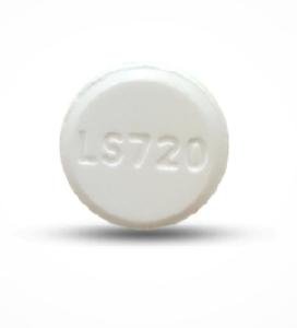 Pill LS720 White Round is Acetazolamide