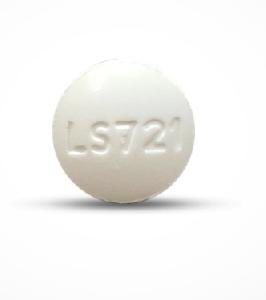 Pill LS721 White Round is Acetazolamide