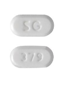 Pill SG 379 White Capsule/Oblong is Ezetimibe