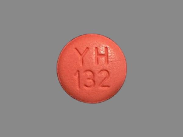 Pill YH 132 Pink Round is Bupropion Hydrochloride Extended-Release (SR)