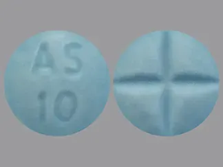 Amphetamine sulfate 10 mg AS 10